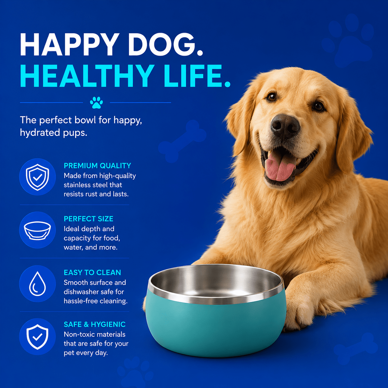 Cooling Dog Bowl - Healthy Hydration Starts Here - CELUNO