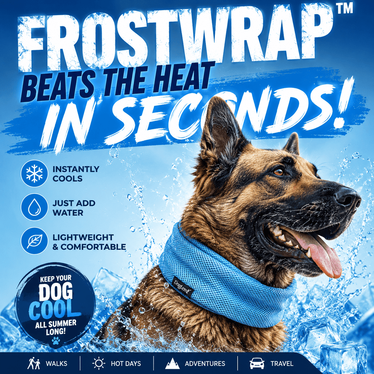 FrostWrap™ - The Cooling Scarf That Beats the Heat in Seconds - CELUNO